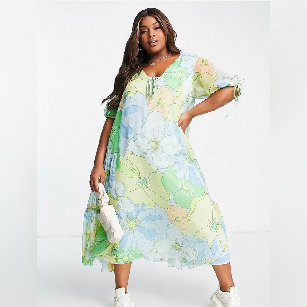 Asos floral maxi dress